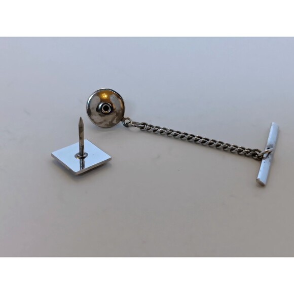 Vintage Masonic Square & Compass Tie Tac / Lapel Pin 12 mm - Picture 9 of 12